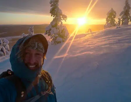Rick werkt in de winter in het prachtige Lapland